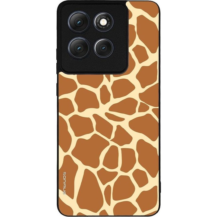 Husa telefon Sonique Animal Print Series pentru Motorola Moto G86 5G, silicon, design animal print, protectie antisoc, multicolor