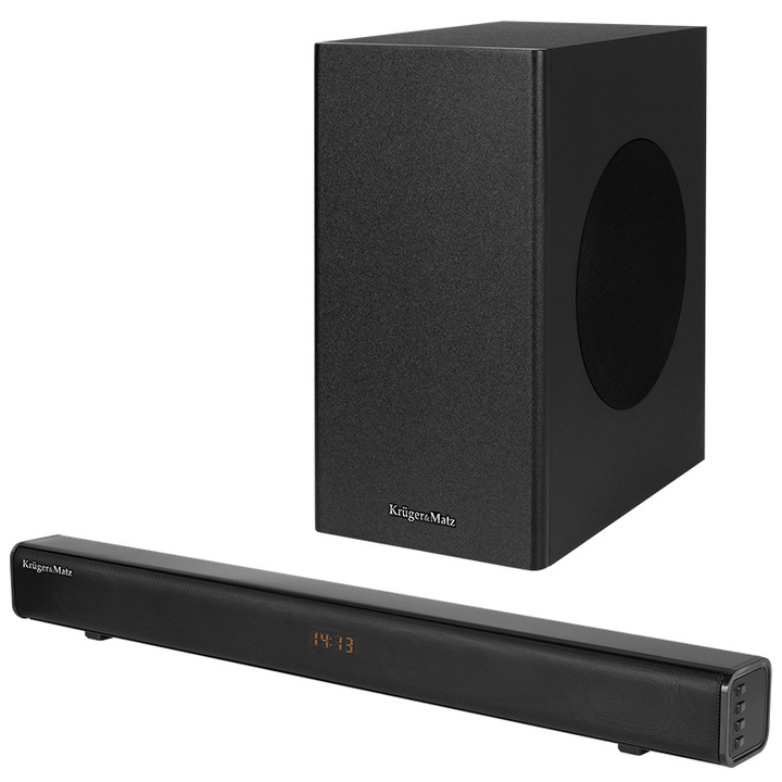 Soundbar Kruger&Matz KM0576, 2.1, Bluetooth Negru