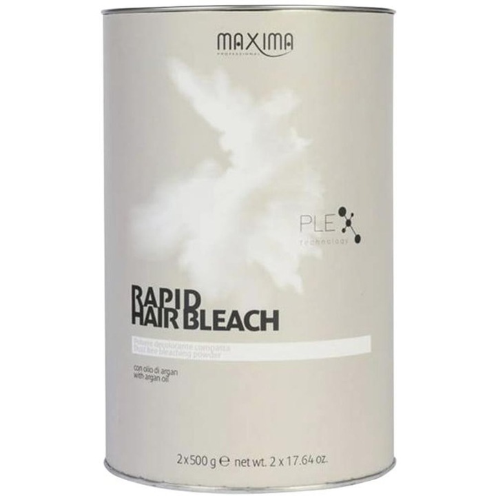 Set 2 x Pulbere decoloranta Maxima, Alba, 1 Kg