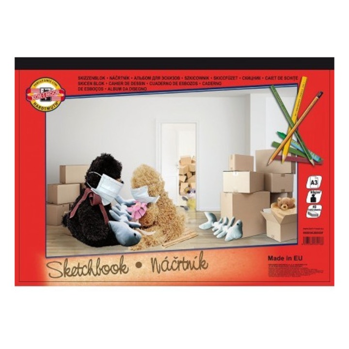 Set 2 x Bloc Desen Scoala, A3 90gr/mp, 40 Coli