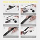 Mini masina de cusut, portabila, Fara fir.Alimentat cu USB/baterie, 5W, 2 viteze, ABS.Impermeabil, fin la atingere, maner antiderapant, usor de utilizat.Reparati haine, manusi, esarfe, perdele, textile etc.Cu clema, rigla de banda, bobine etc.Alb