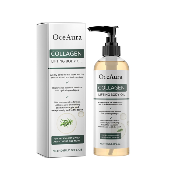 Kollagénes testolaj, oceaura, hidratáló, teljes testmasszázs, 100ml