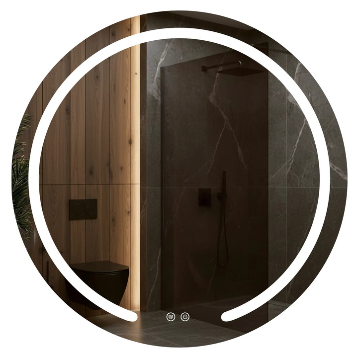 Rea oglinda MODERN 90 LED, TransparentTransparent, 2, 5x90x90cm