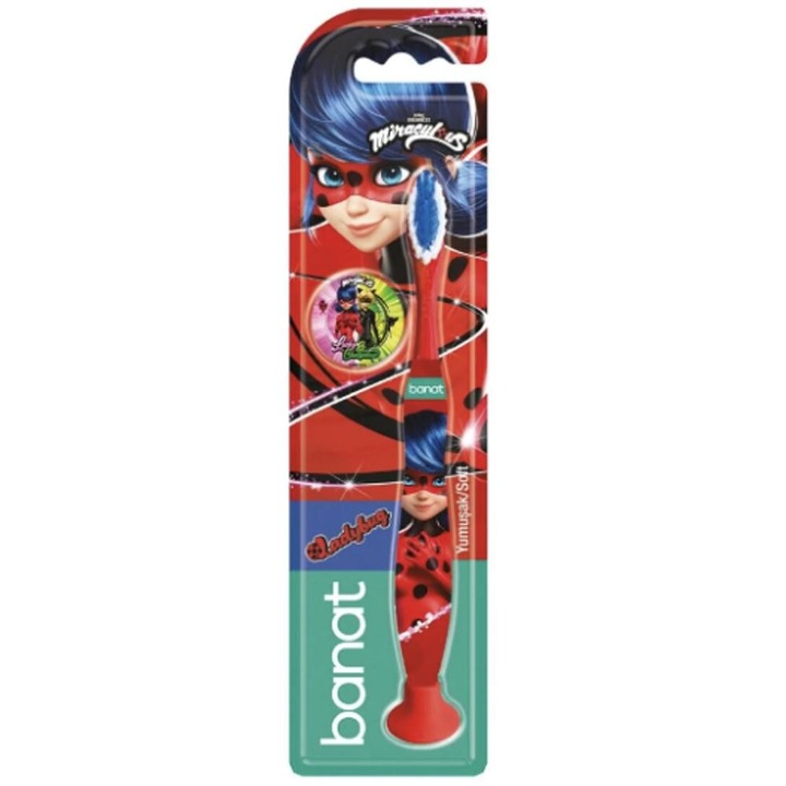 Set 4 x Periuta de Dinti Banat Junior Miraculous, Soft