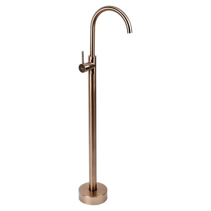 Rea смесител за умивалник за монтаж на пода Lungo, Четка мед, 96X20X107, 5CM