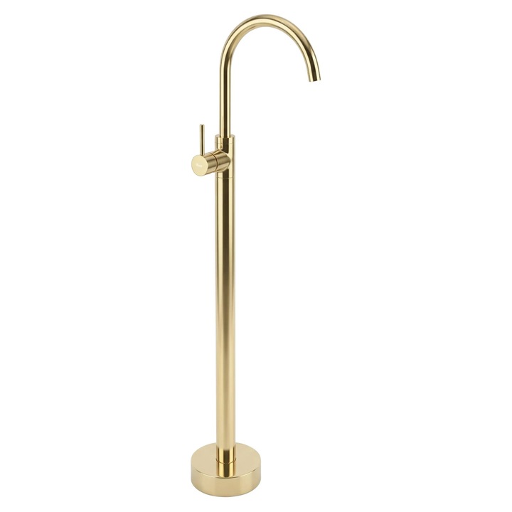 Rea смесител за умивалник за монтаж на пода Lungo, Злато, 16X20X107, 5CM