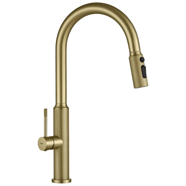 Rea кухненски кран Master, Четка Злато, 21, 5X21, 5X45, 5CM
