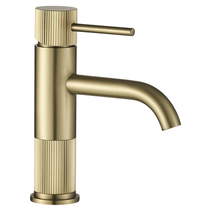 Rea robinet de lavoar Lungo Stripe, Pensula aurie, 16X12X19, 5CM