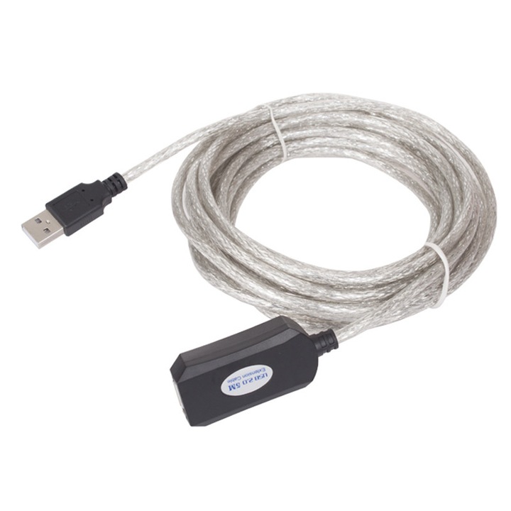 Cablu prelungitor USB VCom cu IC - CU823-5m
