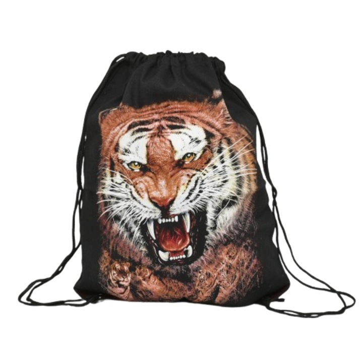 Geantă 160-19, 38/49 cm, Textil, Neagră