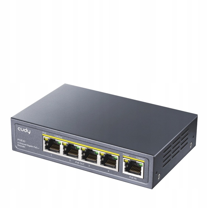 Удължител PoE Cudy POE40 1x4 1Gbps 60W 119x85x28mm