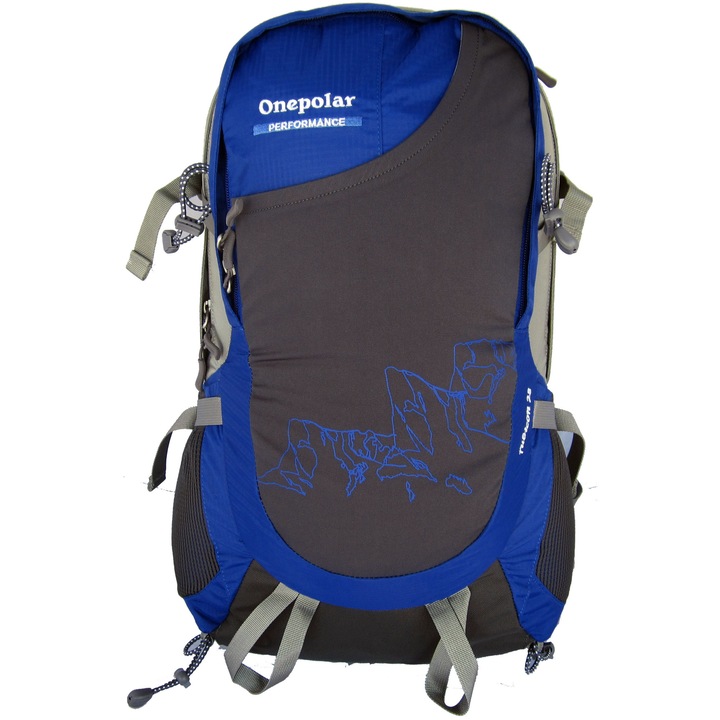 Rucsac ONEPOLAR PO153602, Turistic, 27 l, Albastru închis