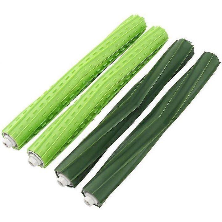 Perie de inlocuire pentru aspirator iRobot Roomba S9, set 2 perechi, verde, material plastic