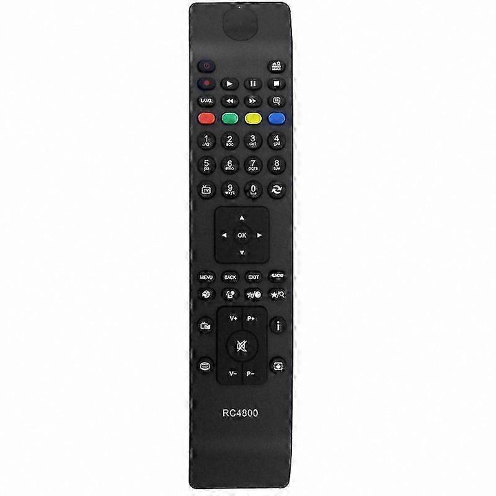 RC4800 csere távirányító televíziókhoz, fekete, különböző méretek
