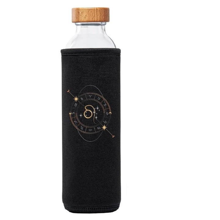 Стъклена бутилка за структуриране на вода Flaska Horoscope Лъв, 500 мл