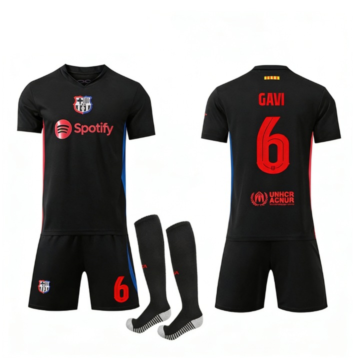 Футболна екипировка, Барселона номер 6, черна