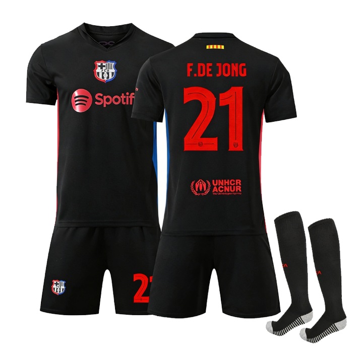 Футболна екипировка, 24-25 Барселона, номер 21, черен