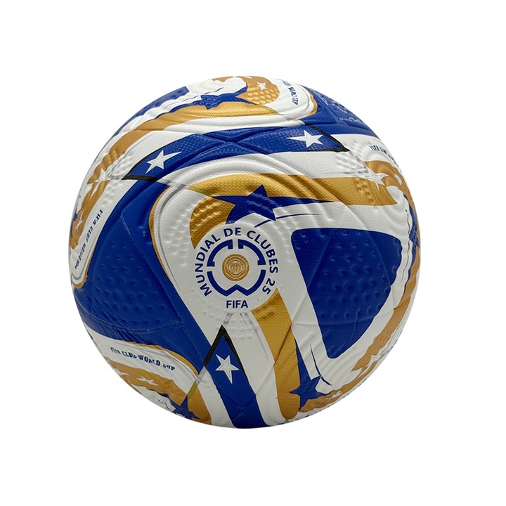 Minge fotbal fara cusaturi, numarul 5, aurie, Premier League si Champions League