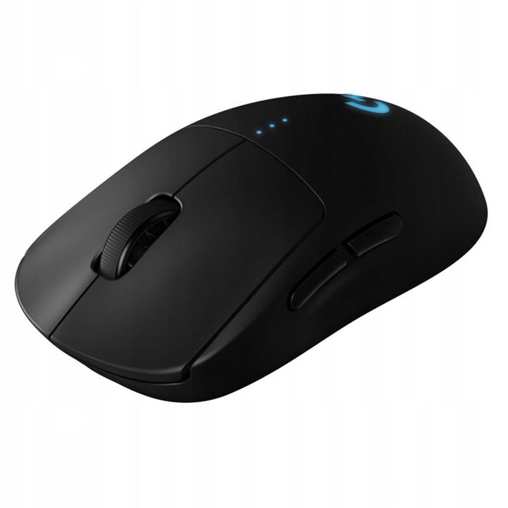 Mausa de gaming wireless Logitech G Pro, 80g, senzor HERO 16K, LIGHTSPEED, neagra