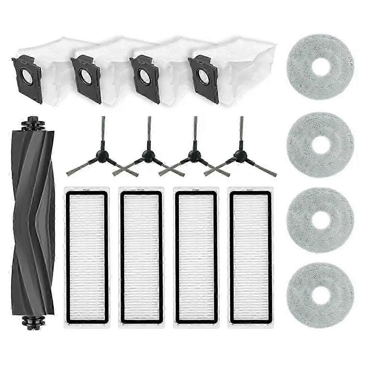 Set accesorii pentru aspirator Bot L10s Plus, perie laterala, filtru Hepa, carpa mop, sac de praf