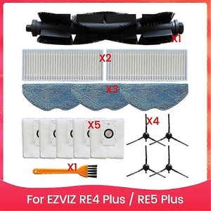 Sacchetti Polvere Per Aspirapolvere Robot EZVIZ (4 Pezzi) – Compatibili Con RC3 Plus, RE4 Plus, RE4+, RE5 Plus, Capacità 4L - 4
