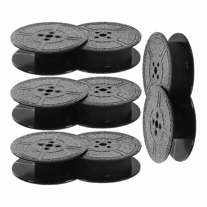 Set de 8 riboane universale pentru masini de scris vintage, instalare usoara, imprimare clara