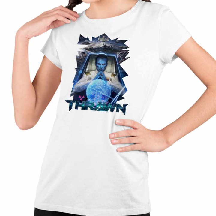 Tricou Copii Fete Grand Admiral Thrawn Legend Star Wars, Fehér