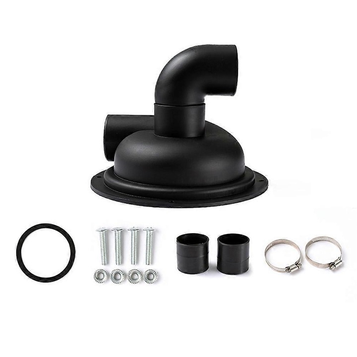 Separator ciclon pentru aspirator, negru, pentru prelucrarea lemnului