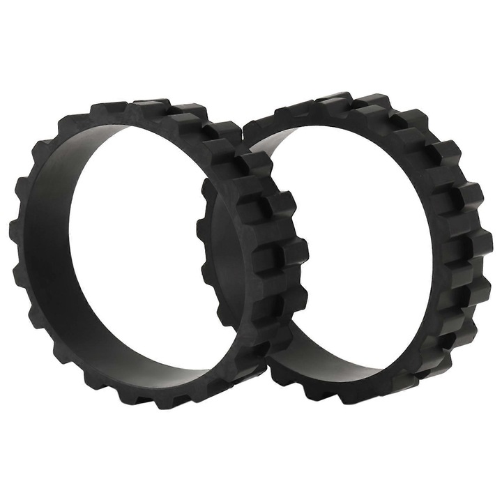 Set 2 roti de rezerva pentru aspirator robot Xiaomi Mijia 1C/2C/3C S5 Series/T6/T7, antiderapante