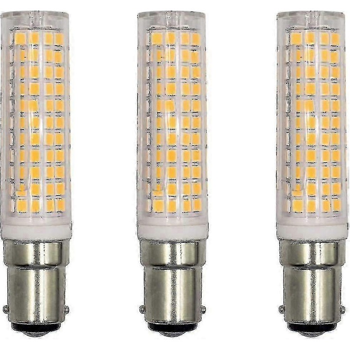 Bec LED Ba15d 15W set 3 bucati alb cald 3000K, economisire energie, AC230V
