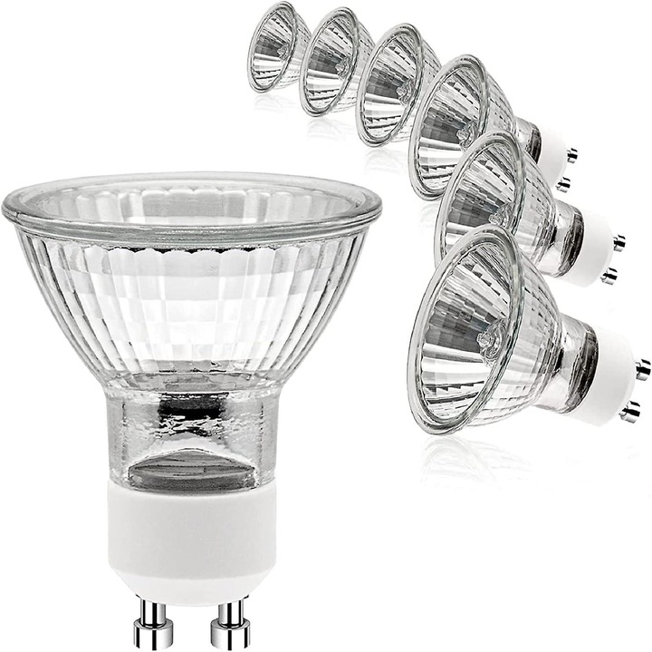 Bec halogen dimabil GU10 50W 230V 2 pini 2700K alb cald