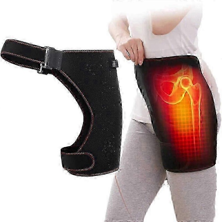 Електрически масажор за бедра със загряване, инфрачервен компрес, терапия при болки, защита при артрит