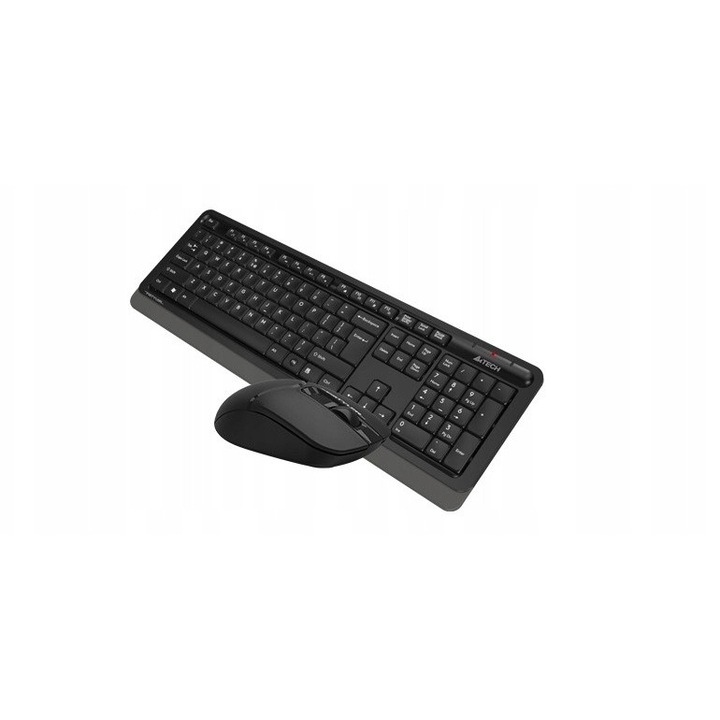 A4Tech Fstylet FG1012 billentyűzet + egér szett, vezeték nélküli, 2.4GHz, fekete, méretek 456x156x24mm