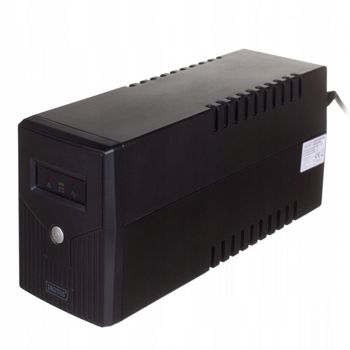 UPS Line-Interactive Digitus 800VA/480W, 1x12V/9Ah, fekete, 142x101x298mm