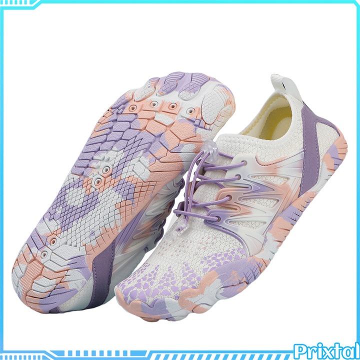 Papuci de plaja/pantofi de apa, marimea 39, unisex, rezistenti la uzura, respirabili, cu talpa amortizoare, uscare rapida si drenaj eficient, ultraportabili, potriviti pentru activitati in interior/exterior: alergare, activitati plaja，Violet
