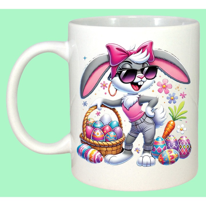 Cana Paste Bugs Bunny Paste Cos Oua Colorate 2, Cadou, Sarbatori, Cri-Flo, Culoare Alb, 330 ml