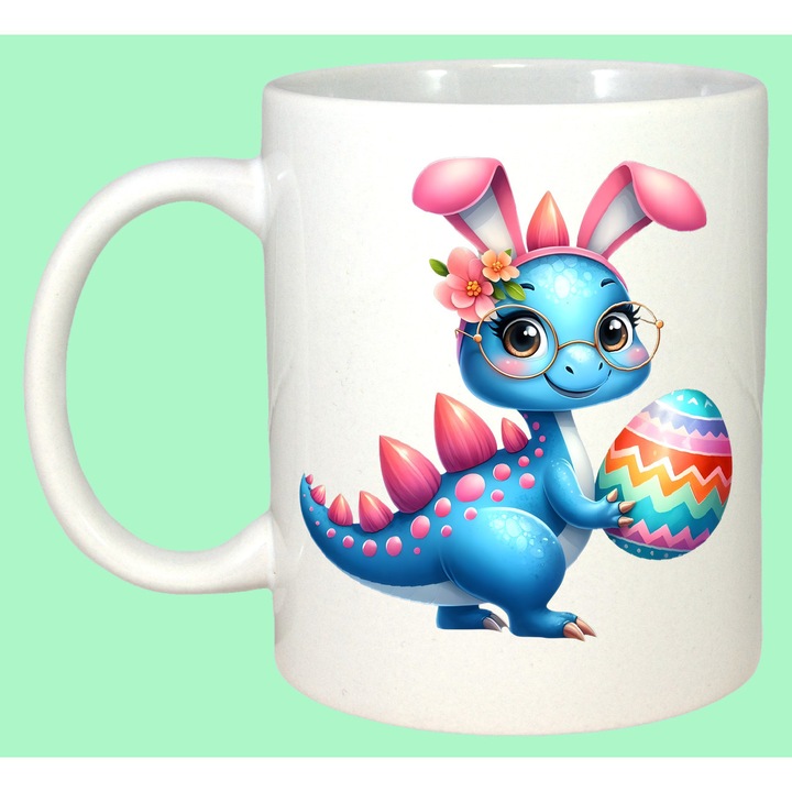 Cana Paste Dino Baby Paste Ou Colorat Iepuras, Cadou, Sarbatori, Cri-Flo, Culoare Alb, 330 ml