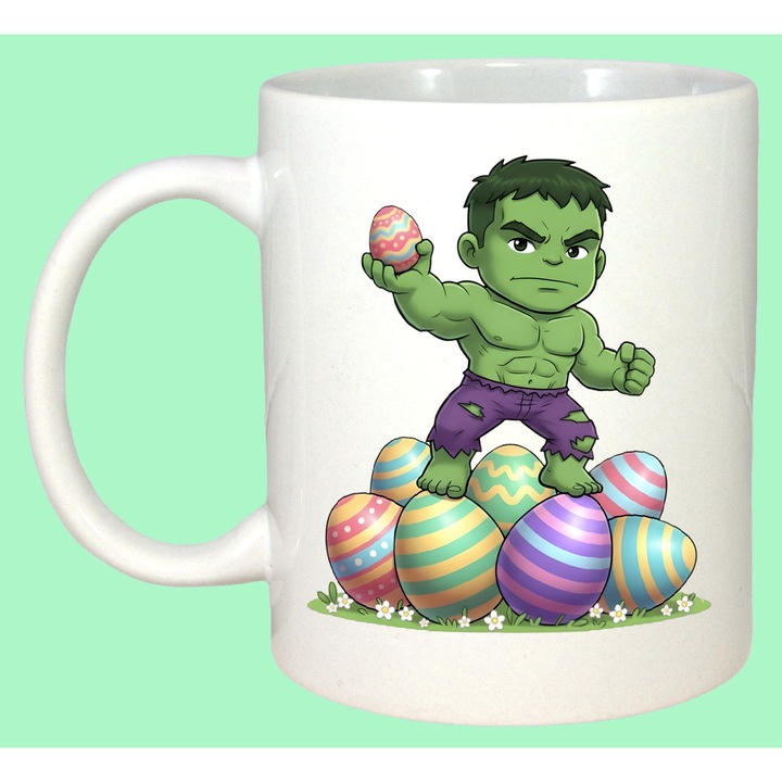 Cana Paste Hulk Paste Oua Colorate Forta Verde, Cadou, Sarbatori, Cri-Flo, Culoare Alb, 330 ml