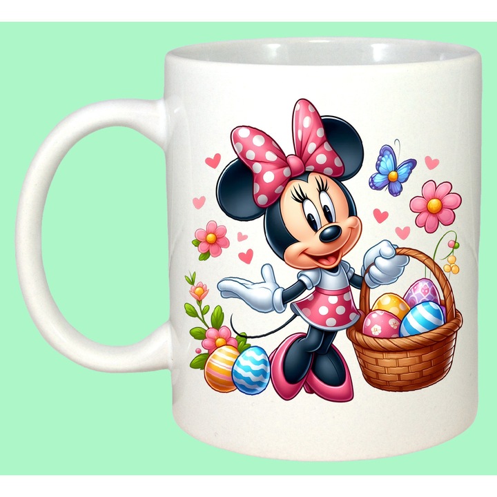 Cana Paste Minnie Mouse Paste Cos Oua Colorate Primavara, Cadou, Sarbatori, Cri-Flo, Culoare Alb, 330 ml