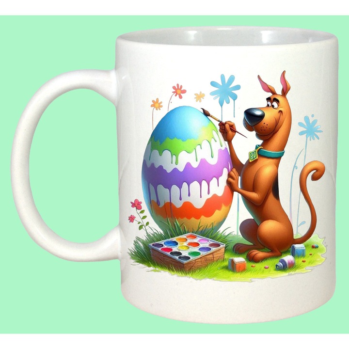 Cana Paste Scooby Doo Paste Ou Colorat Pictat, Cadou, Sarbatori, Cri-Flo, Culoare Alb, 330 ml