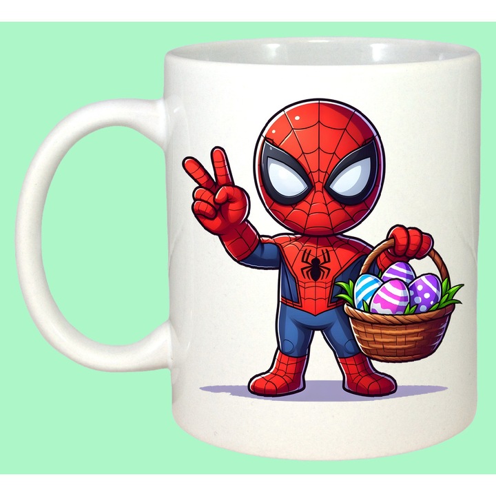 Cana Paste Spiderman Paste Cos Oua Colorate Erou 2, Cadou, Sarbatori, Cri-Flo, Culoare Alb, 330 ml