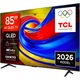 Televizor TCL QLED 85P7L, 214 cm, Smart Google TV, 4K Ultra HD, Clasa E (Model 2026)