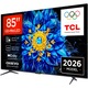 Televizor TCL QD-MiniLed 85P8L, 214 cm, Smart Google TV, 4K Ultra HD, 144Hz, Clasa E (Model 2026)