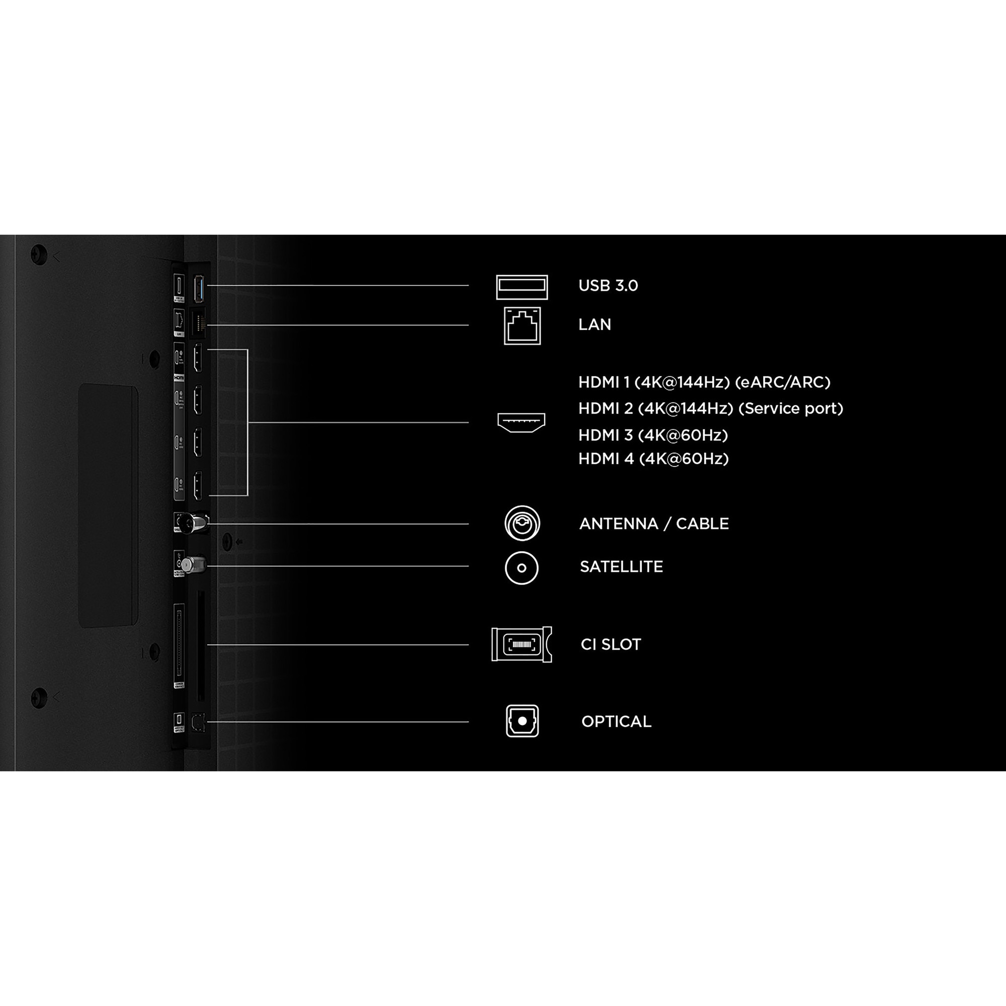 Televizor TCL SQD-MiniLed 65C7L, 164 cm, Smart Google TV, 4K Ultra HD, 144Hz, Sunet Bang & Olufsen, Clasa E (Model 2026)