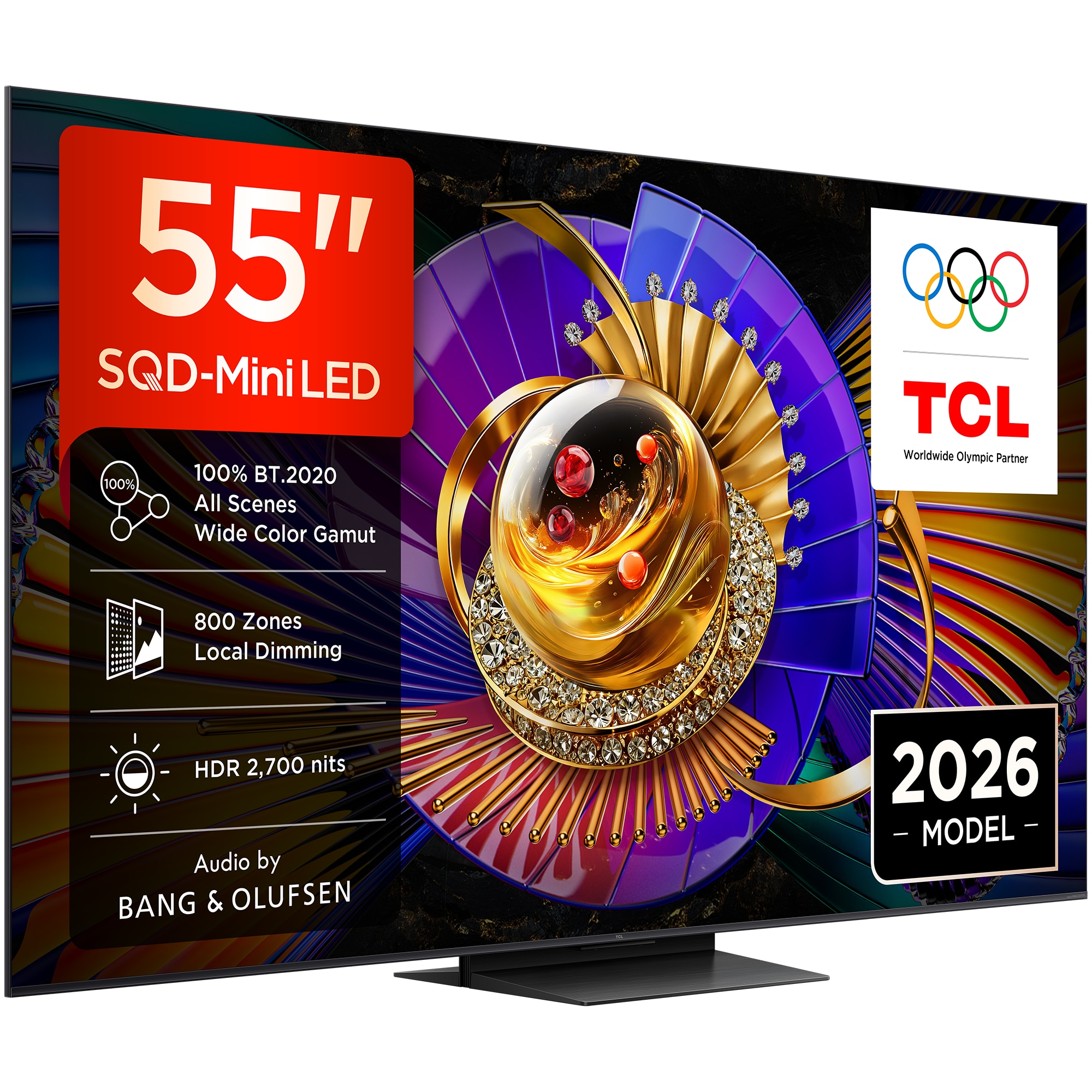 Televizor TCL SQD-MiniLed 55C7L, 139 cm, Smart Google TV, 4K Ultra