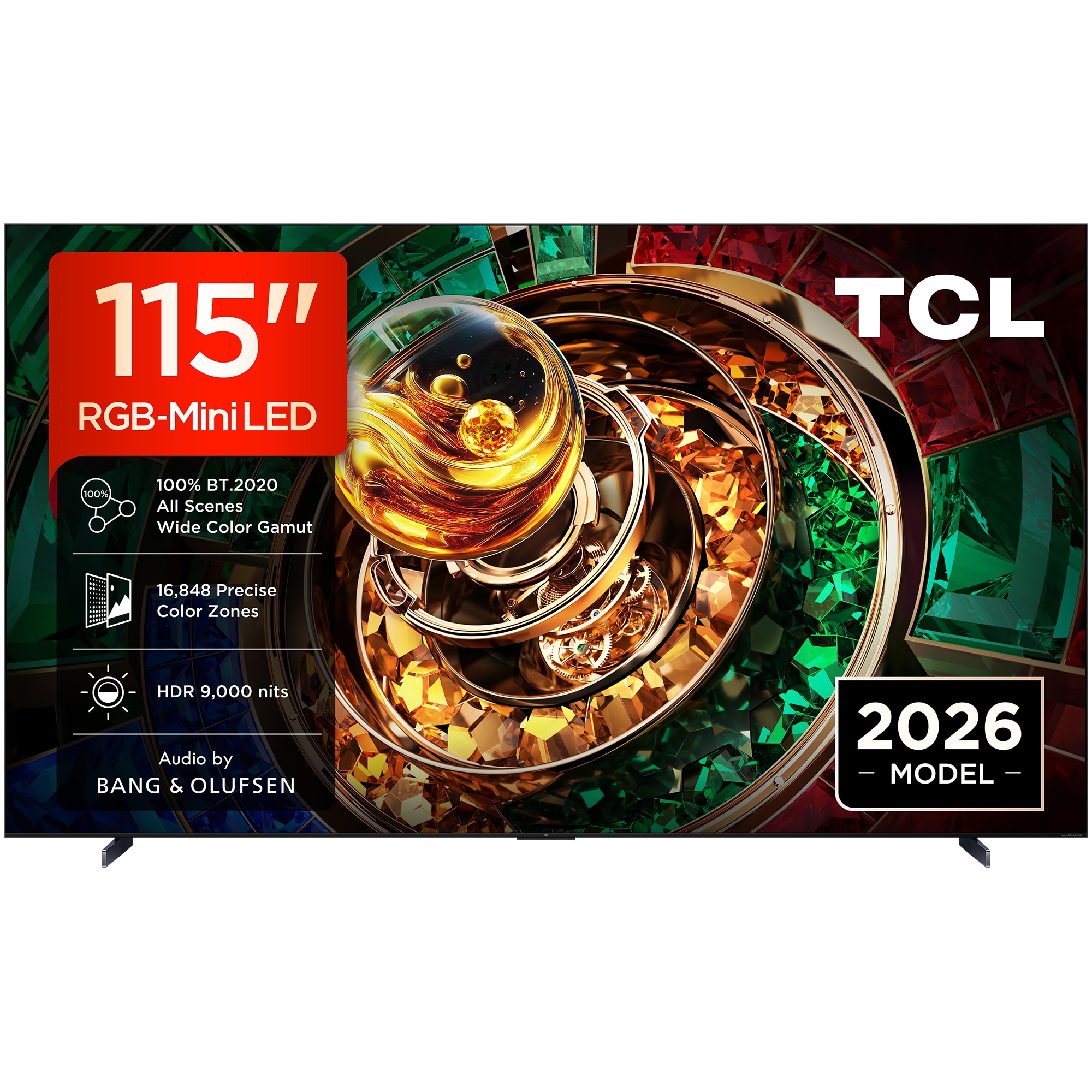Televizor TCL RGB-MiniLed 115RM9L, 292 cm, Smart Google TV, 4K Ultra HD, 144Hz, Clasa D (Model 2026)