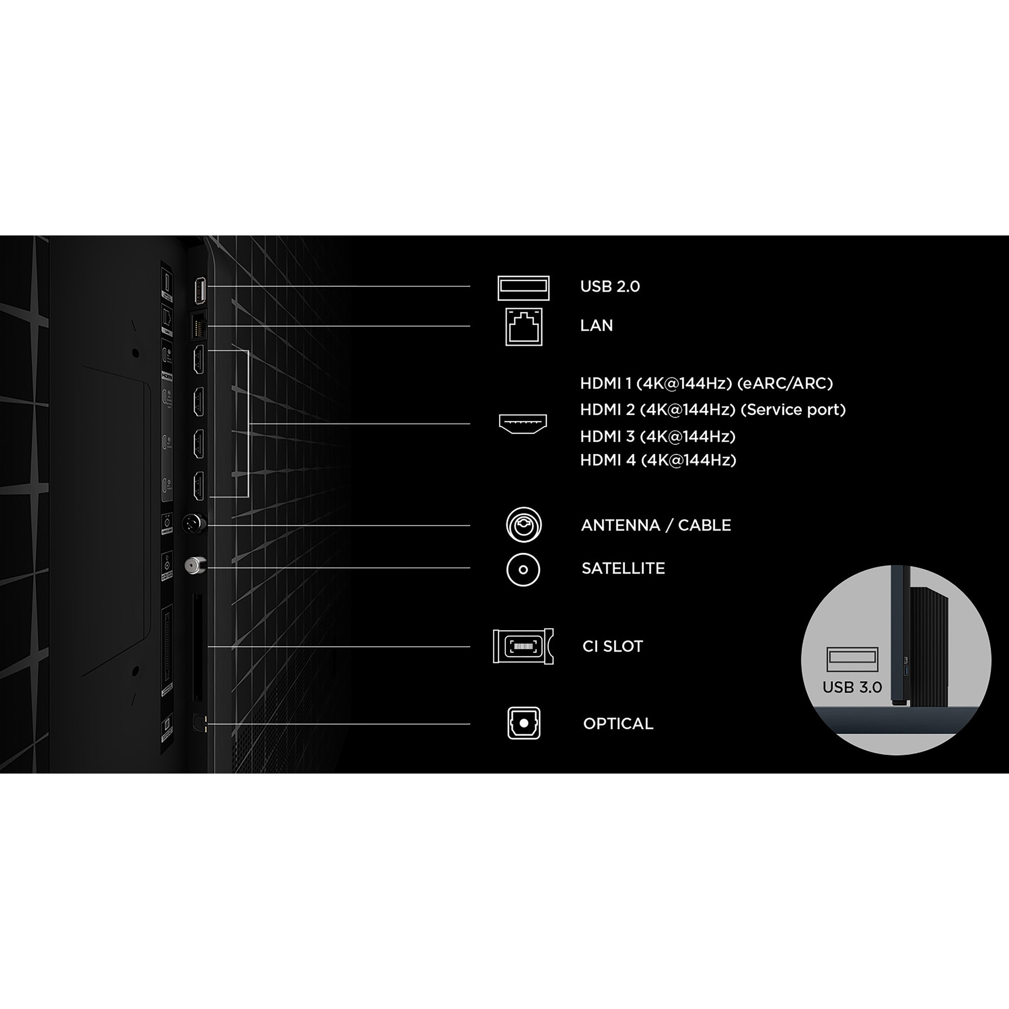 Televizor TCL RGB-MiniLed 115RM9L, 292 cm, Smart Google TV, 4K Ultra HD, 144Hz, Clasa D (Model 2026)