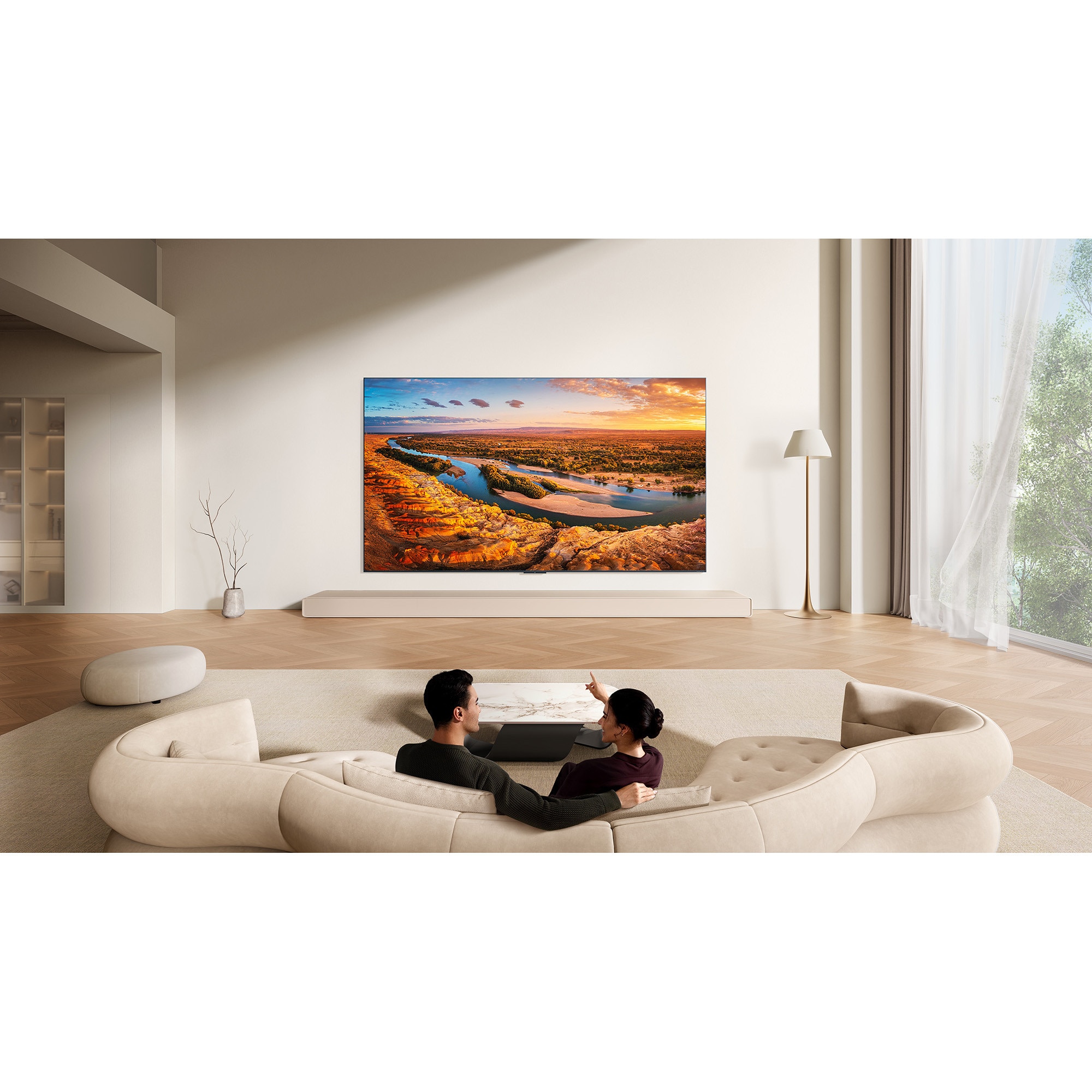 Televizor TCL RGB-MiniLed 98RM9L, 248 cm, Smart Google TV, 4K Ultra HD, 144Hz, Sunet Bang & Olufsen, Clasa F (Model 2026)