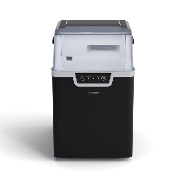 Aparat de făcut cuburi de gheață Klarstein Wallberg Nugget, 12 kg/24 h, compresor 200W, afisaj LED, 34x24x37cm