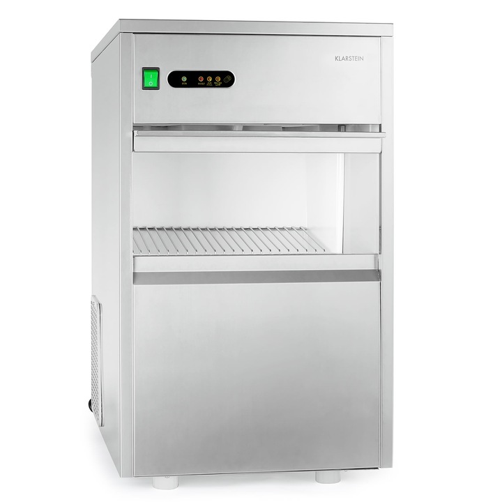 Masina de gheata industriala Klarstein, 160W, inox, 25 kg/zi, 42x65, 5x51, 4cm